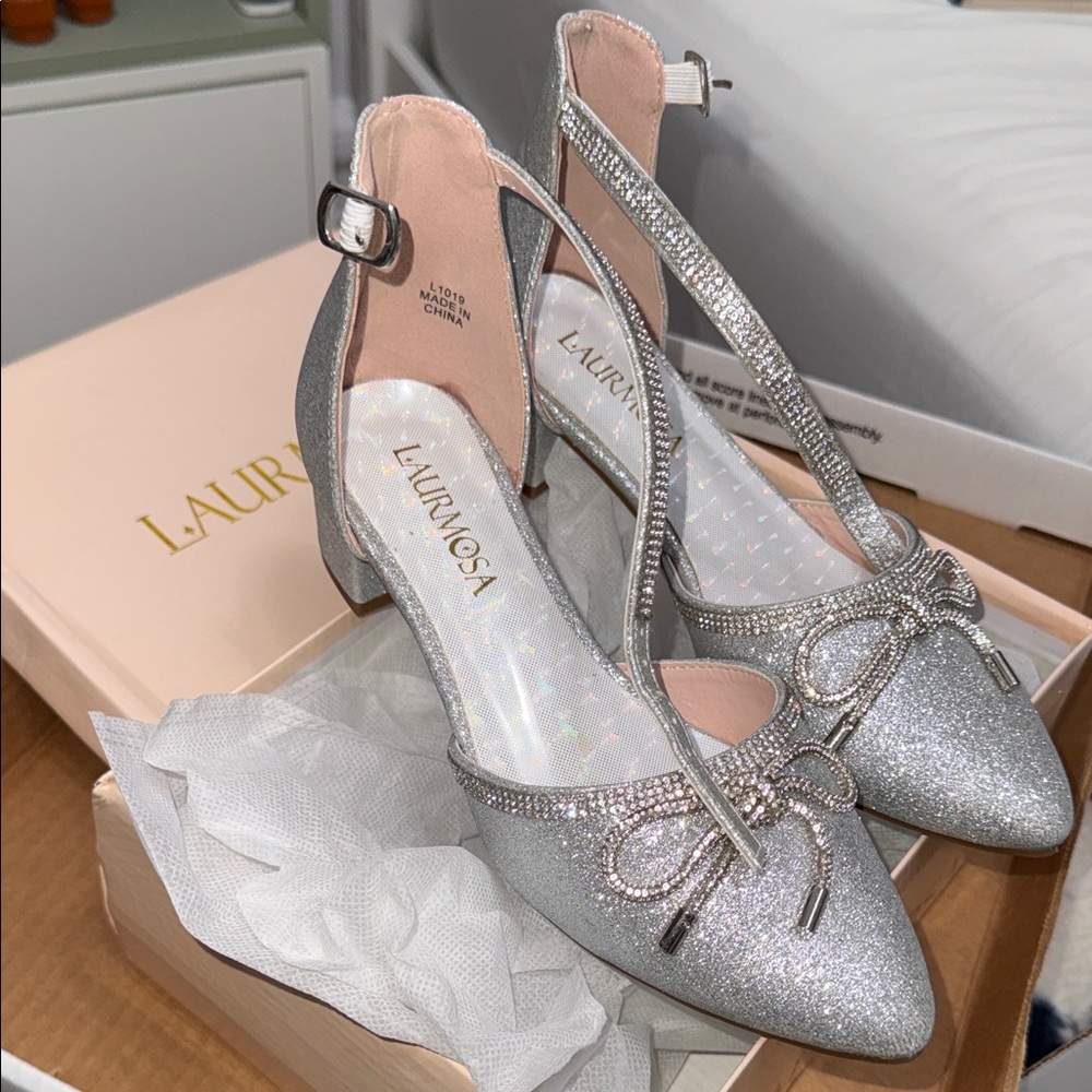 Silver Big Girl's Shoes